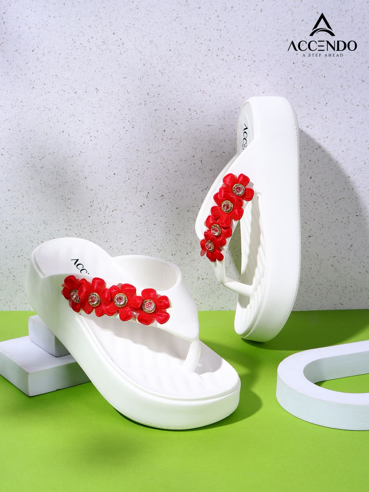 White Comfort Slides